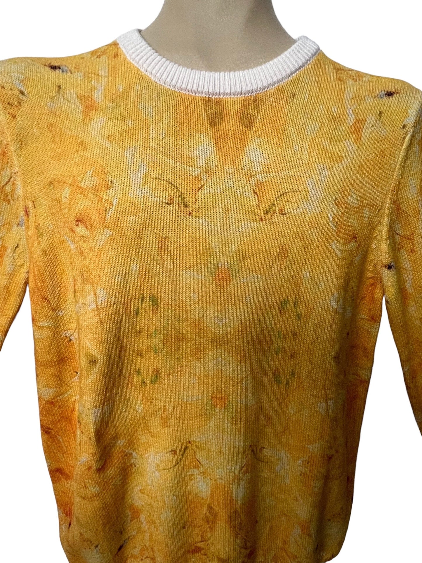 Yellow Mellow Pima Cotton Sweater by Bruce Mishell