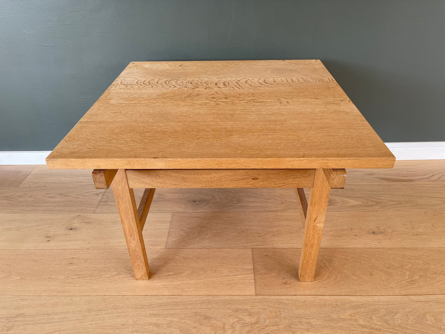 Mid-Century Hans J Wegner coffee table in solid oak
