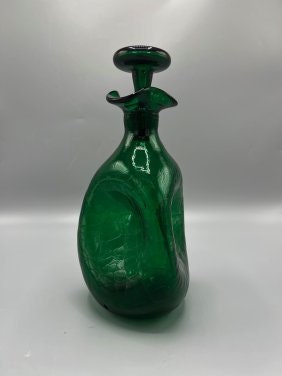 Blanko Vase GreenCrackle