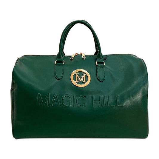 Duffel Green bag designed by MAGIC HILL Mercantile Vefan Grade A Leather