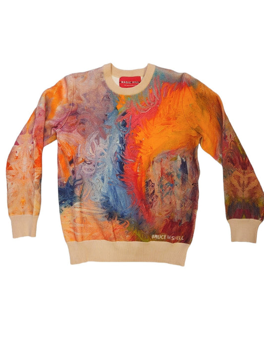 100% Cotton Custom &quot;Bruce Mishell&quot; Art Sweater.