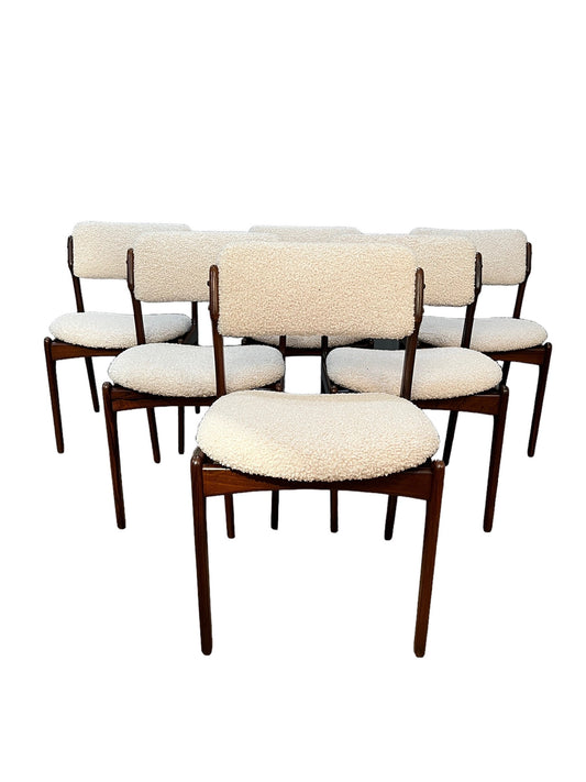 Mid-Century Eric Buch Model 49 Dining Chairs (Set 6)