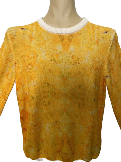 Yellow Mellow Pima Cotton Sweater by Bruce Mishell