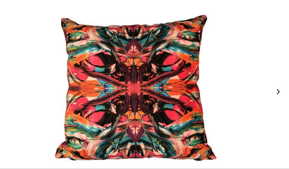 Bruce Mishell Contemporary Kaleidoscope Velvet Pillow