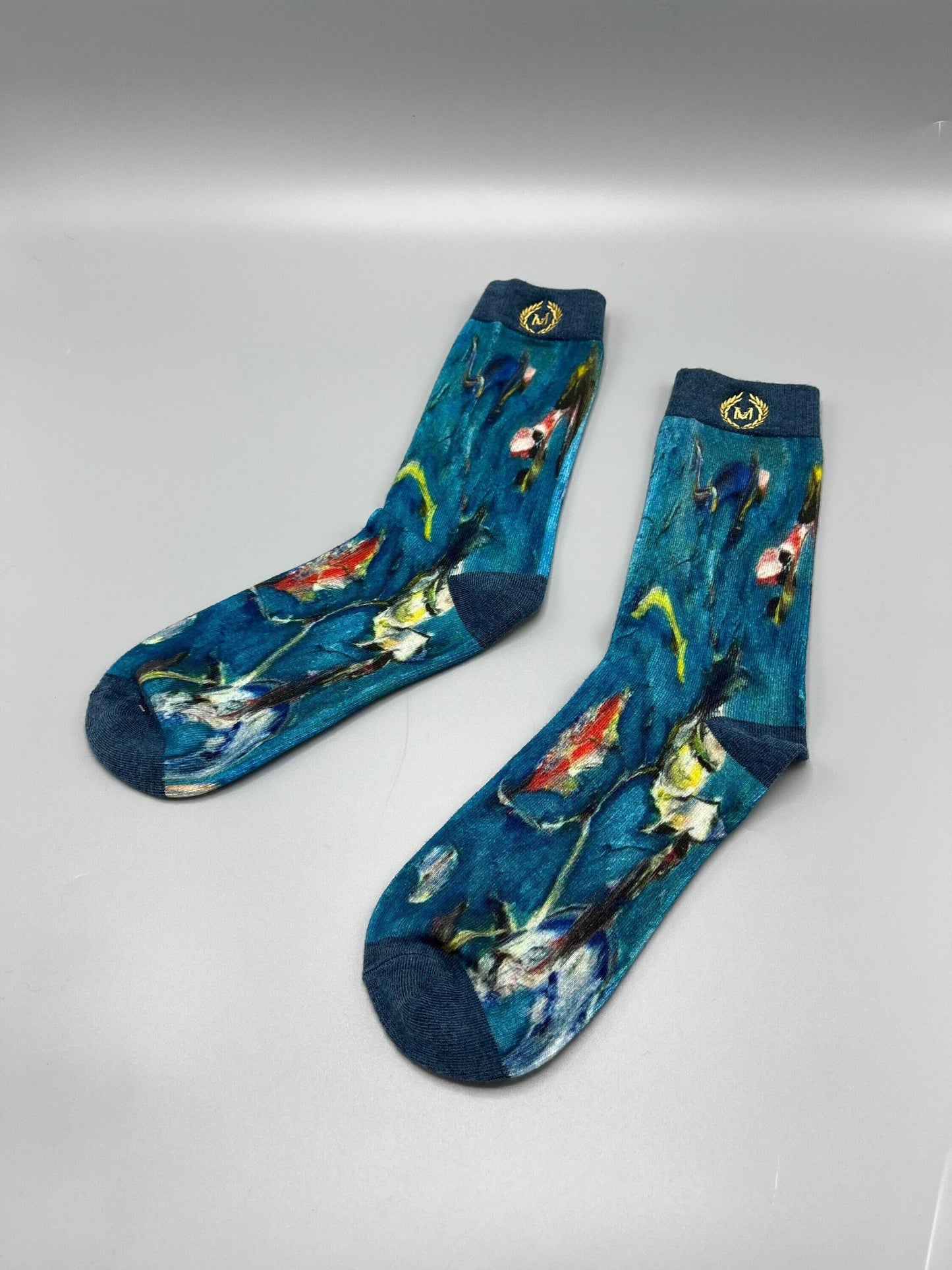 Bruce Mishell’s “The Birds” Casual Sock 100% cotton perfect for the summer or winter. Feels great on the skin.