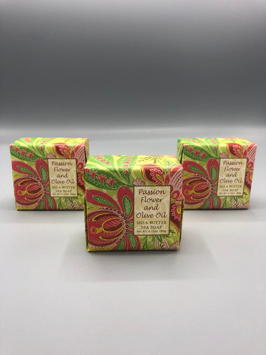 Passion flower & olive oil shea butter Bar soap 6.35oz