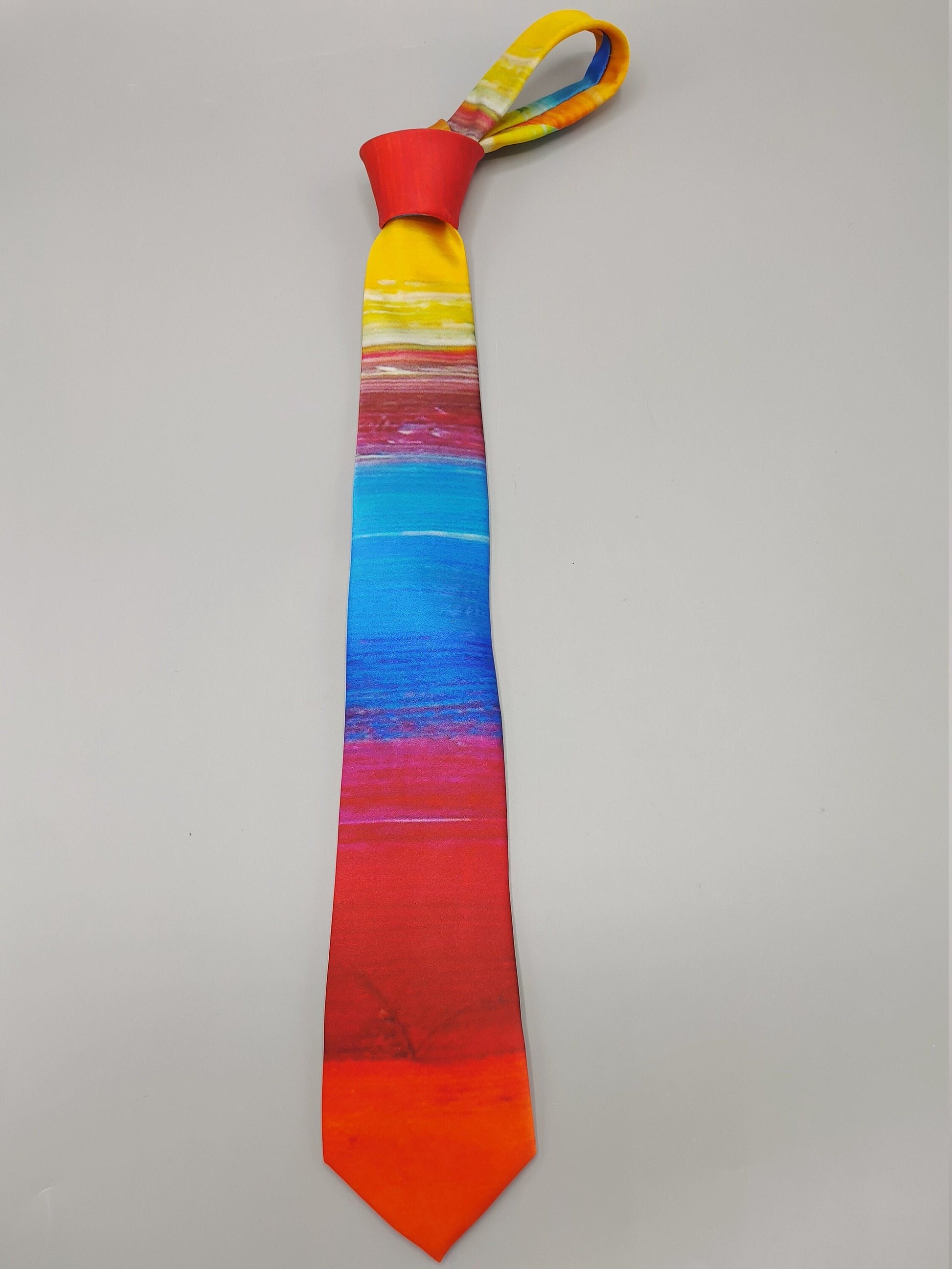 Hand Made 100% Silk Neck Tie Print by Bruce Mishell