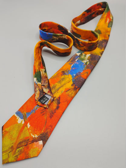 Hand Made 100% Silk Tie, Print by Bruce Mishell