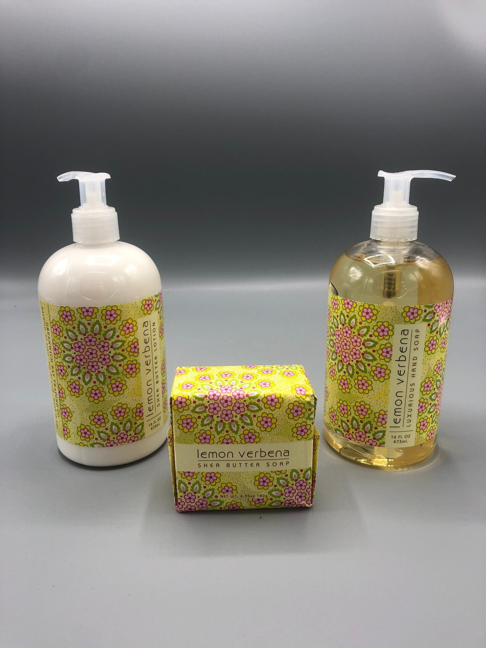 Lemon verbena luxurious hand soap | Shea Butter lotion & bar soap