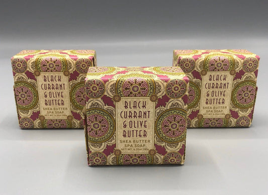 Black Currant & Olive Butter spa soap 6.35oz