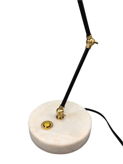 Modern Brass adjustable desk lamp with marble base