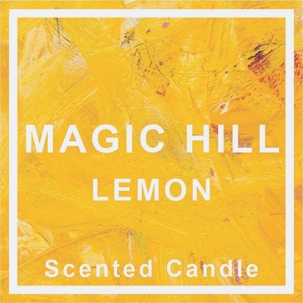 Hand poured Coconut LEMON Scented Candle by Magic Hill