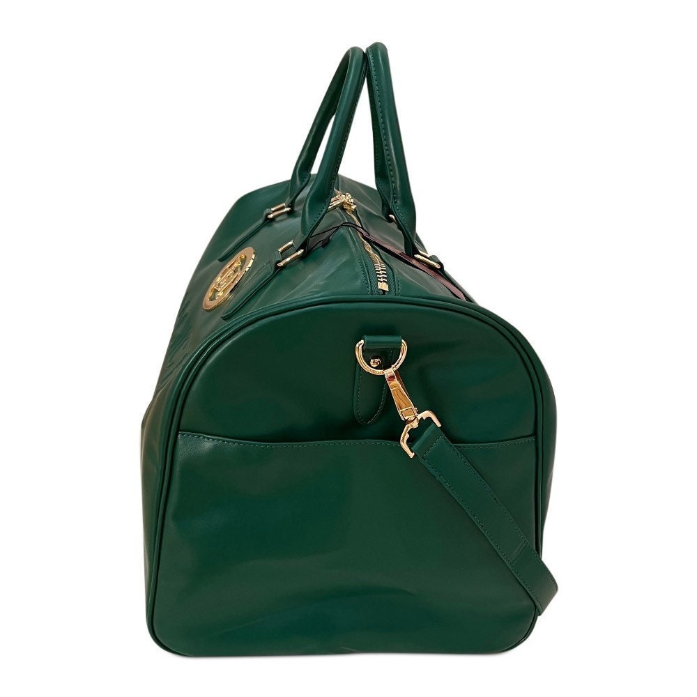 Duffel Green bag designed by MAGIC HILL Mercantile Vefan Grade A Leather