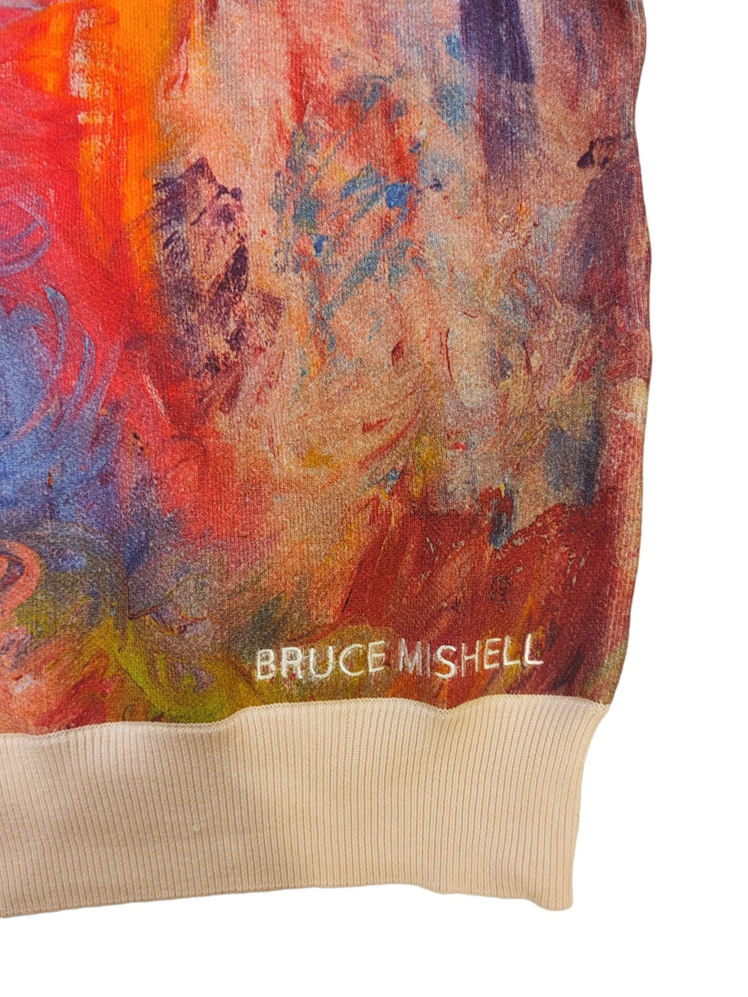 100% Cotton Custom &quot;Bruce Mishell&quot; Art Sweater.