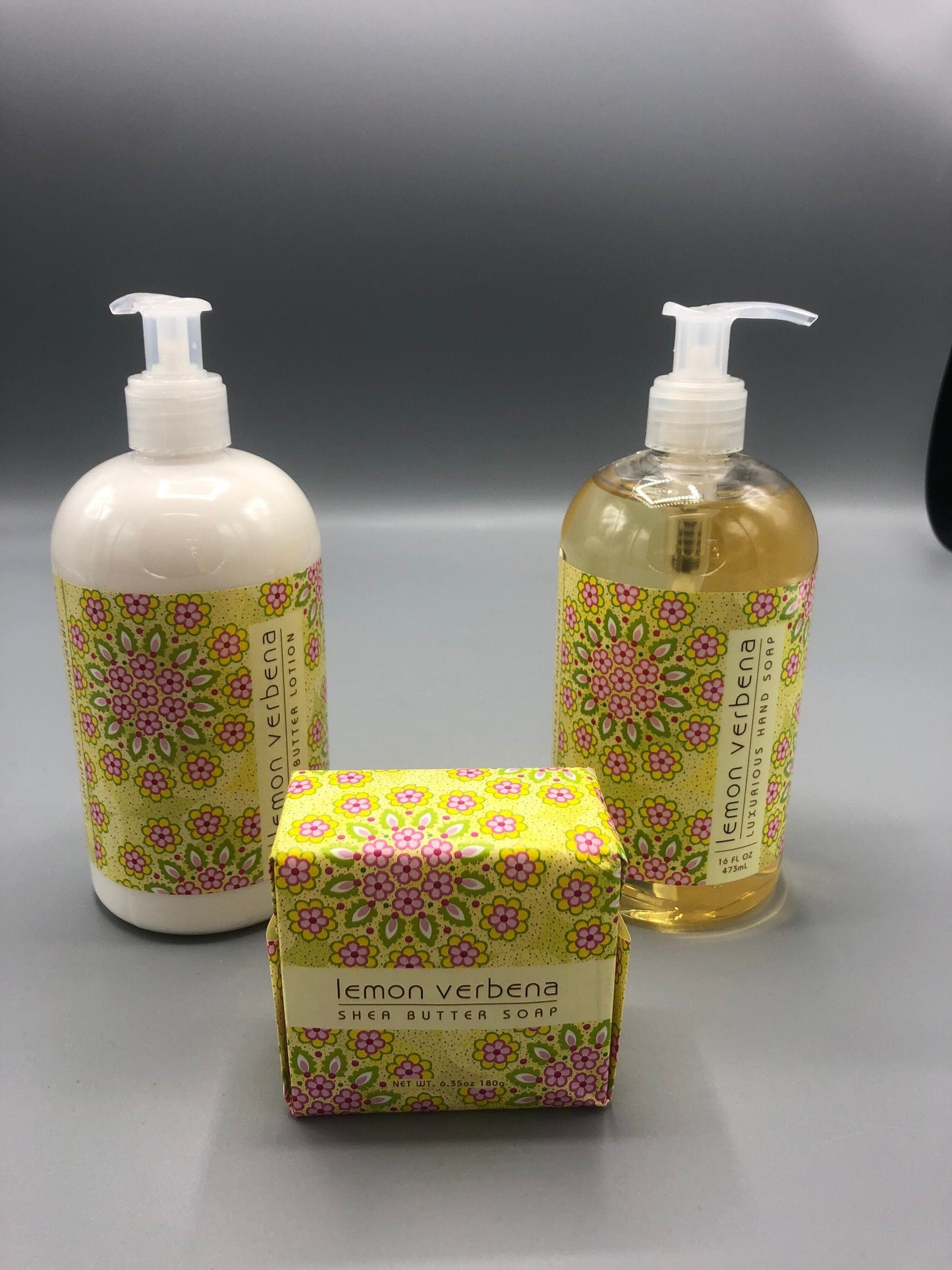 Lemon verbena luxurious hand soap | Shea Butter lotion & bar soap