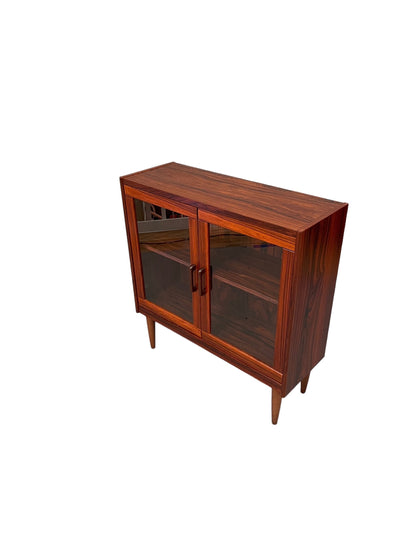 Mid-Century Rosewood Glass Cabinet