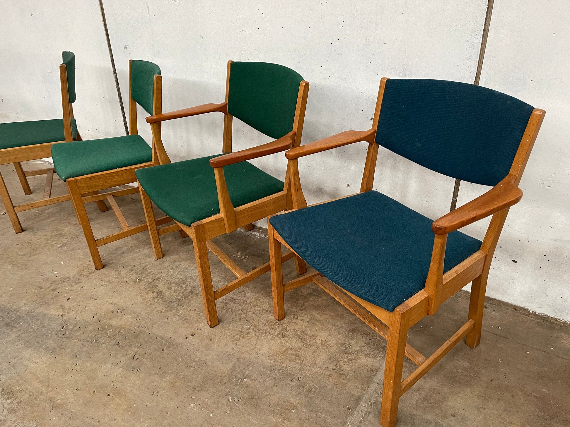 Mid-Century Modern 4 chairs from Sorø 1960's