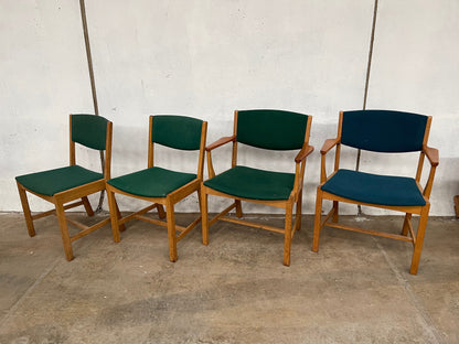 Mid-Century Modern 4 chairs from Sorø 1960's