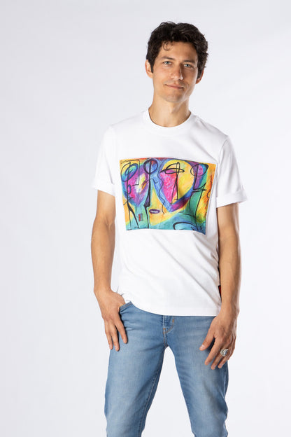 Magic Hill exclusive design with "Bruce Mishell" artwork printed on a Pima 100% cotton T-shirt