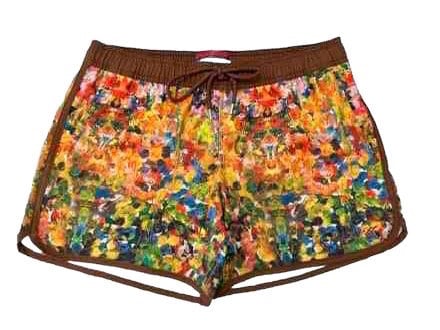 Men short swimwear with Bruce Mishell Art Work