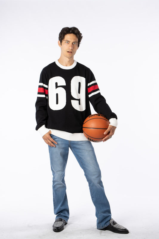 Cotton & Cashmere Custom Made "69" Sweater.