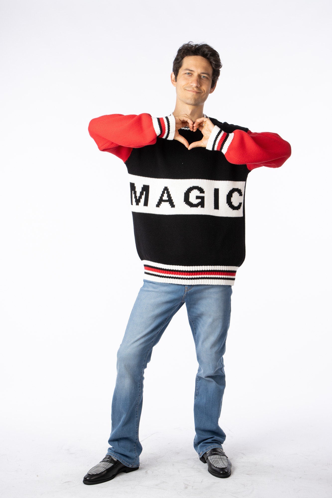 MAGIC 100% Cotton Jacquard technique sweater