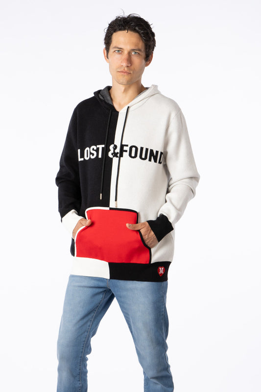 100% Cotton "Lost & Found" Custom Sweater Hoodie.