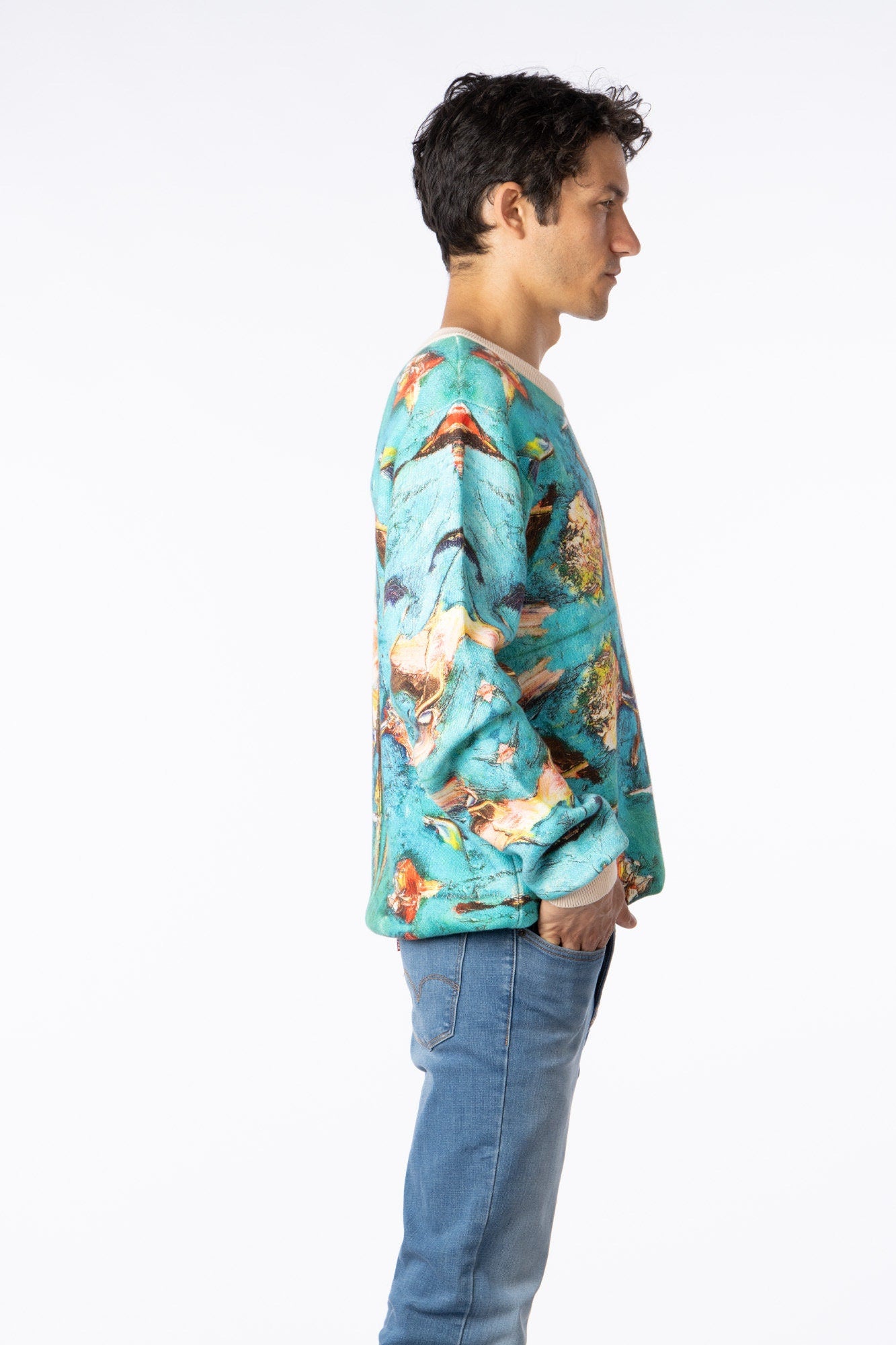 The Birds Pima Cotton sweater by Bruce Mishell