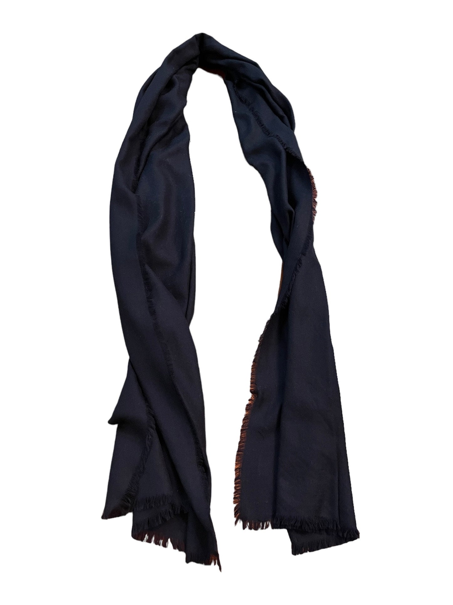 Handmade 100% Australian Wool Extra thin Black Scarf 30x60 inches