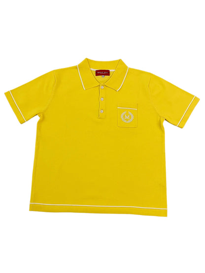 Retro Polo Shirt Yellow