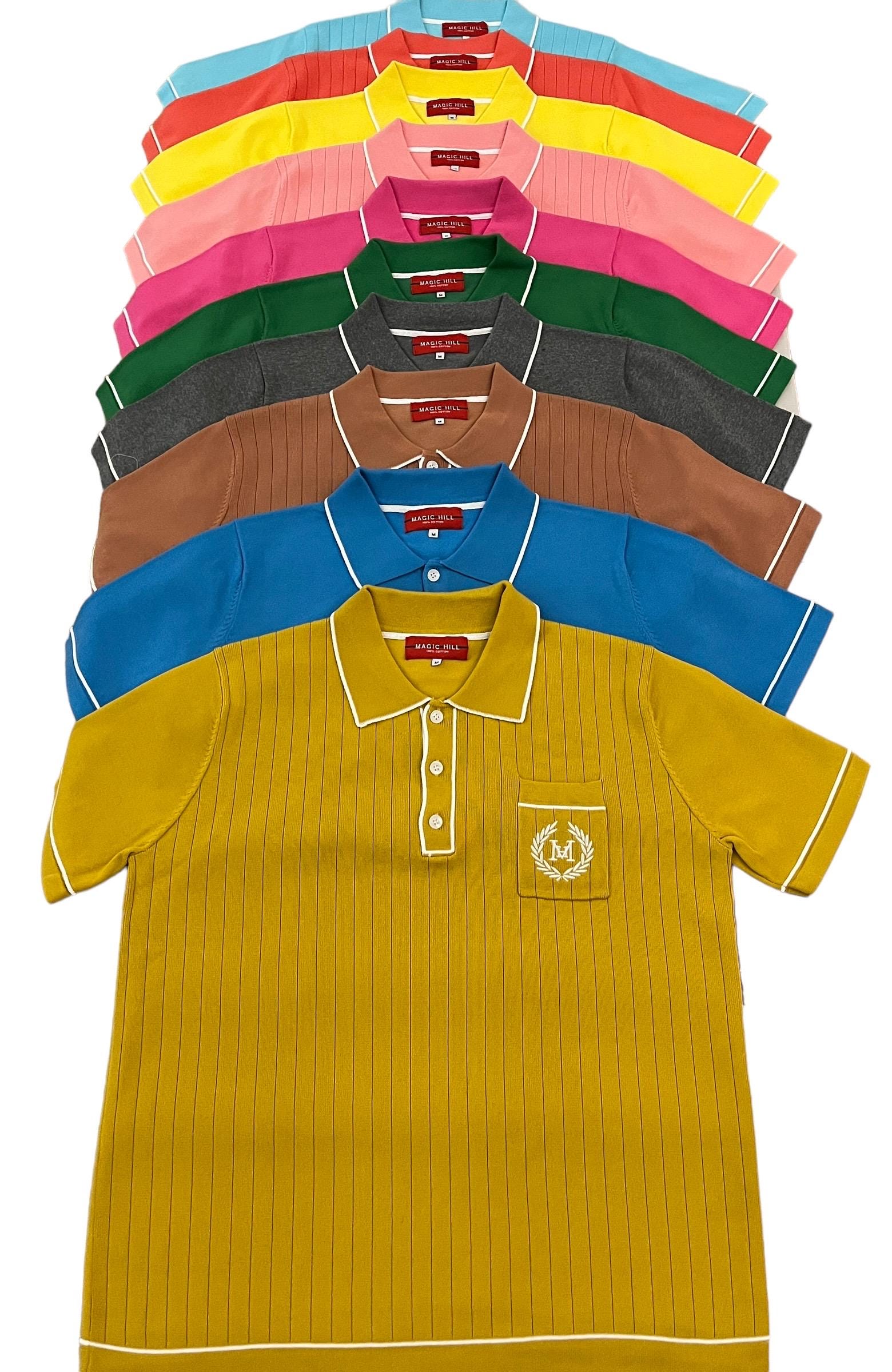 Retro Polo Shirt Yellow