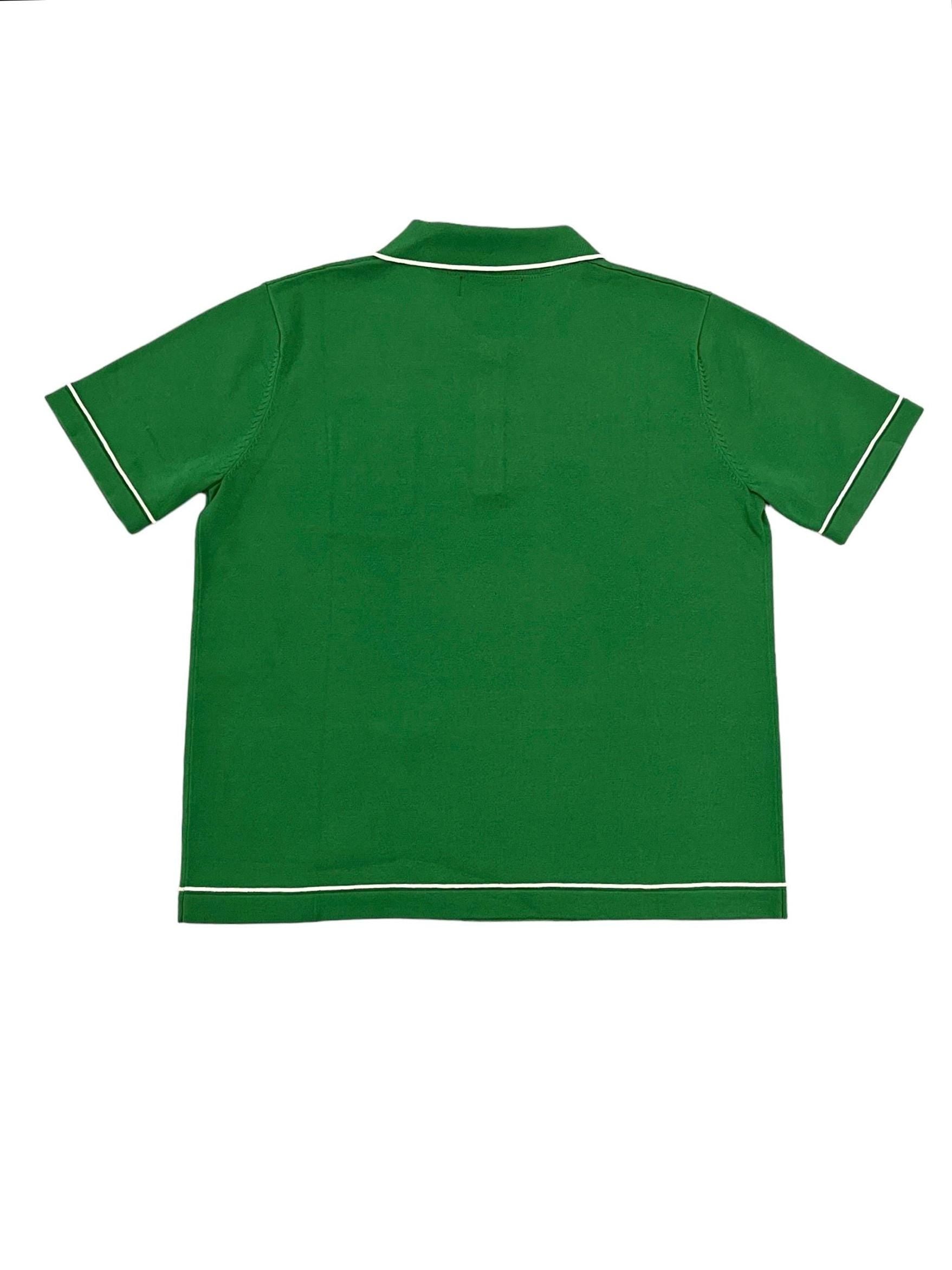 Polo button Shirt 100% cotton in green