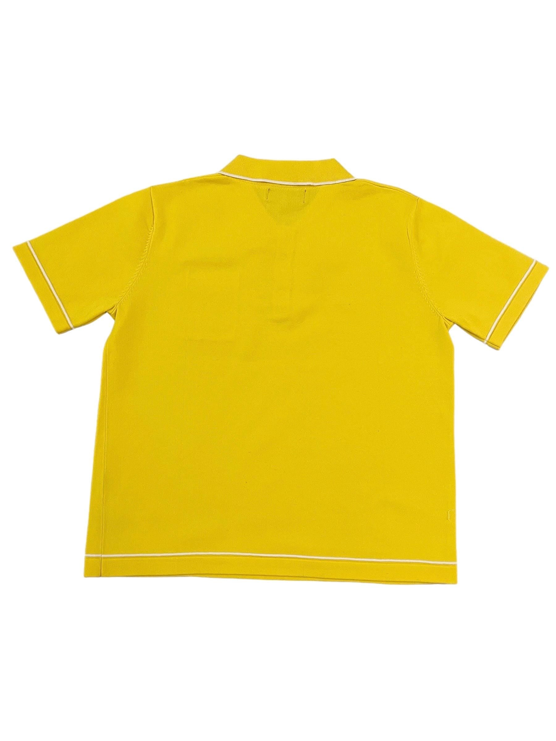 Retro Polo Shirt Yellow