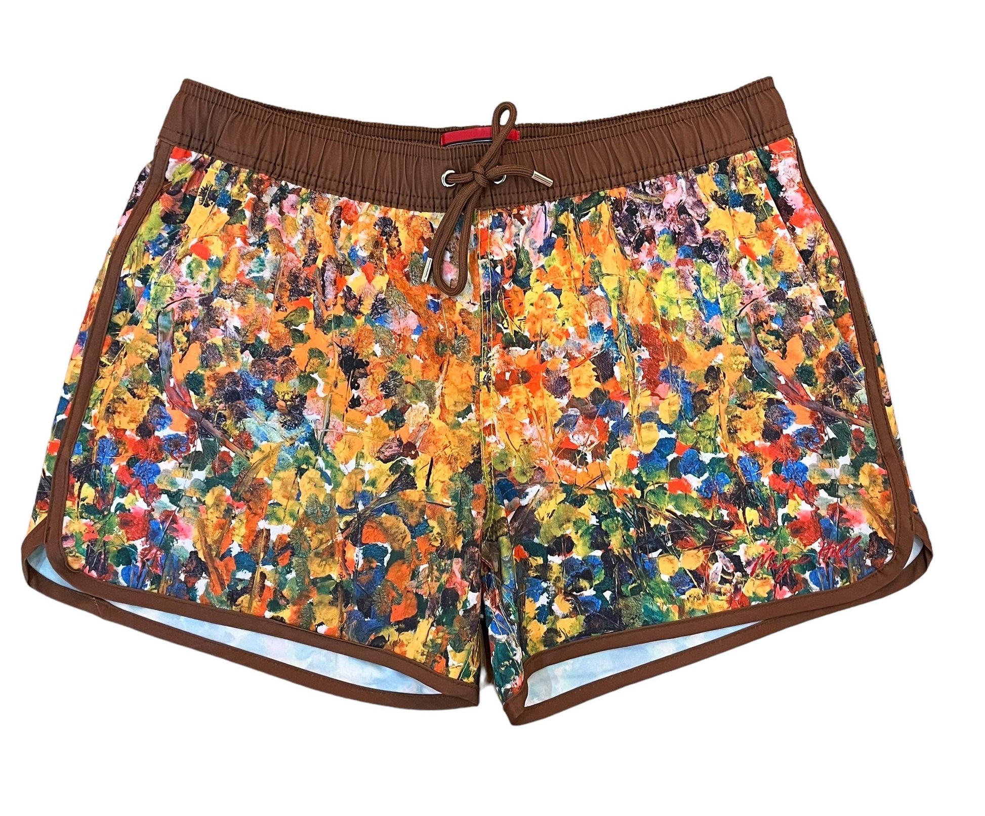 Men short swimwear with Bruce Mishell Art Work