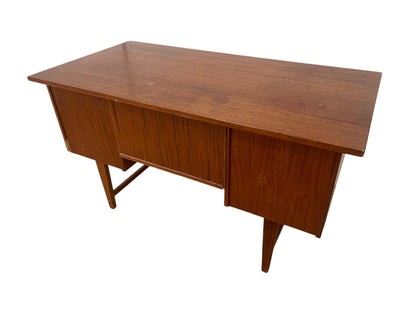 Vintage Danish Modern Teak Desk with (6) drawers