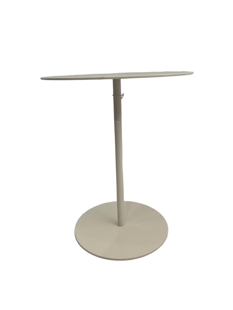 Mid-century / 1980s heavy stainless end table