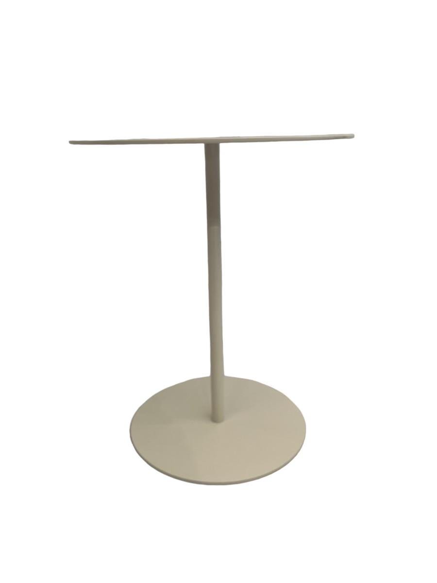 Mid-century / 1980s heavy stainless end table