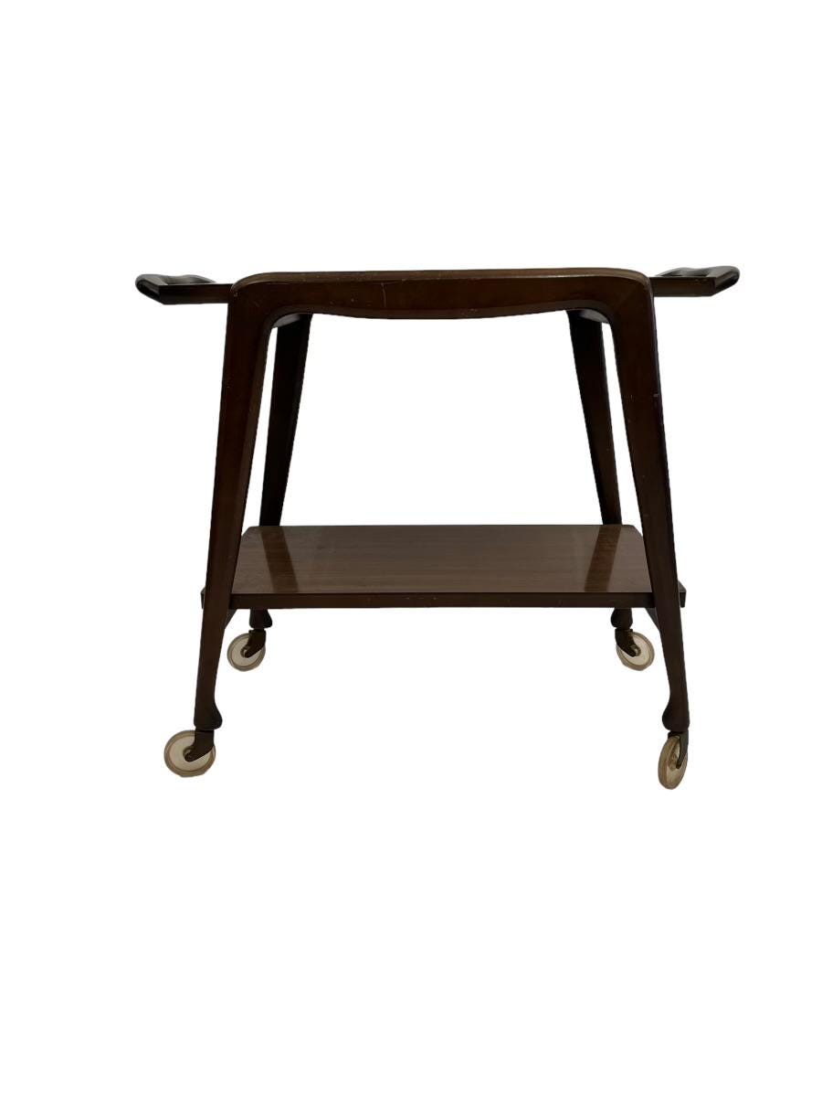 Mid-century / 1960s walnut bar cart