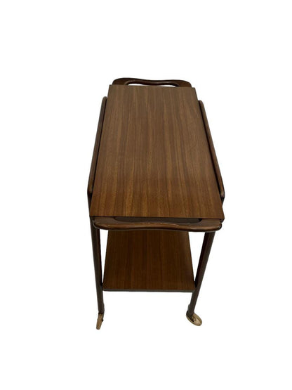 Mid-century / 1960s walnut bar cart