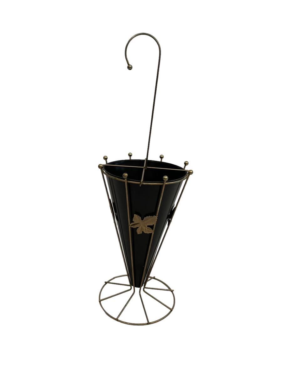 Mid-century metal umbrella stand