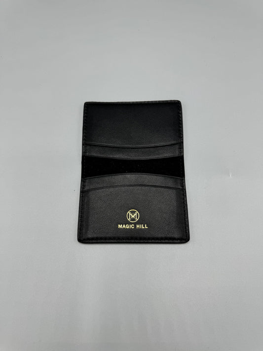 Genuine leather wallet - black (smaller size)