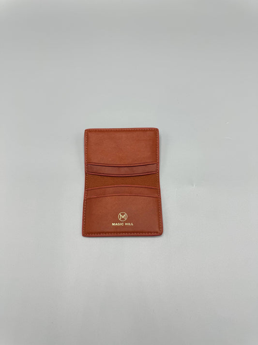 Genuine leather wallet - brown (smaller size)