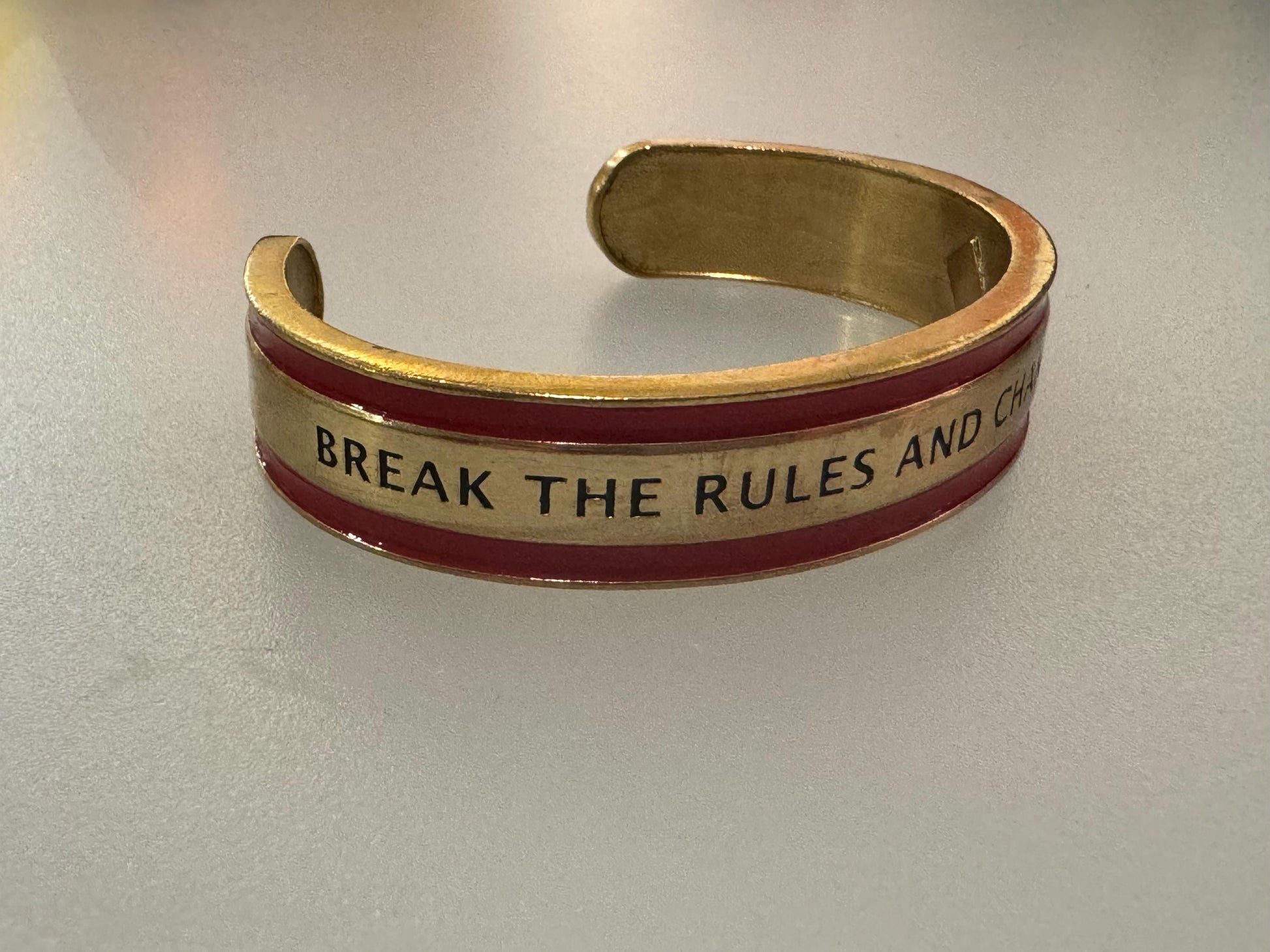 Break The Rules And Change The World Bangle