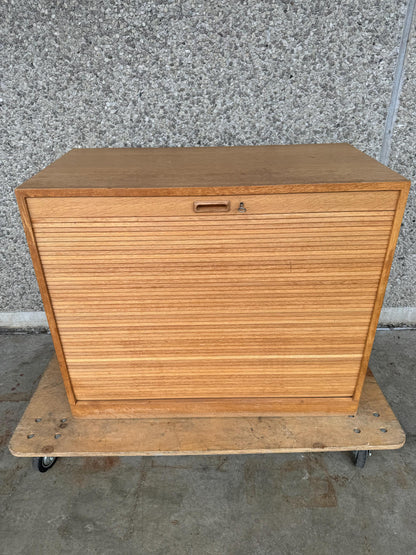 Mid Century Oak filing cabinet, 1960s