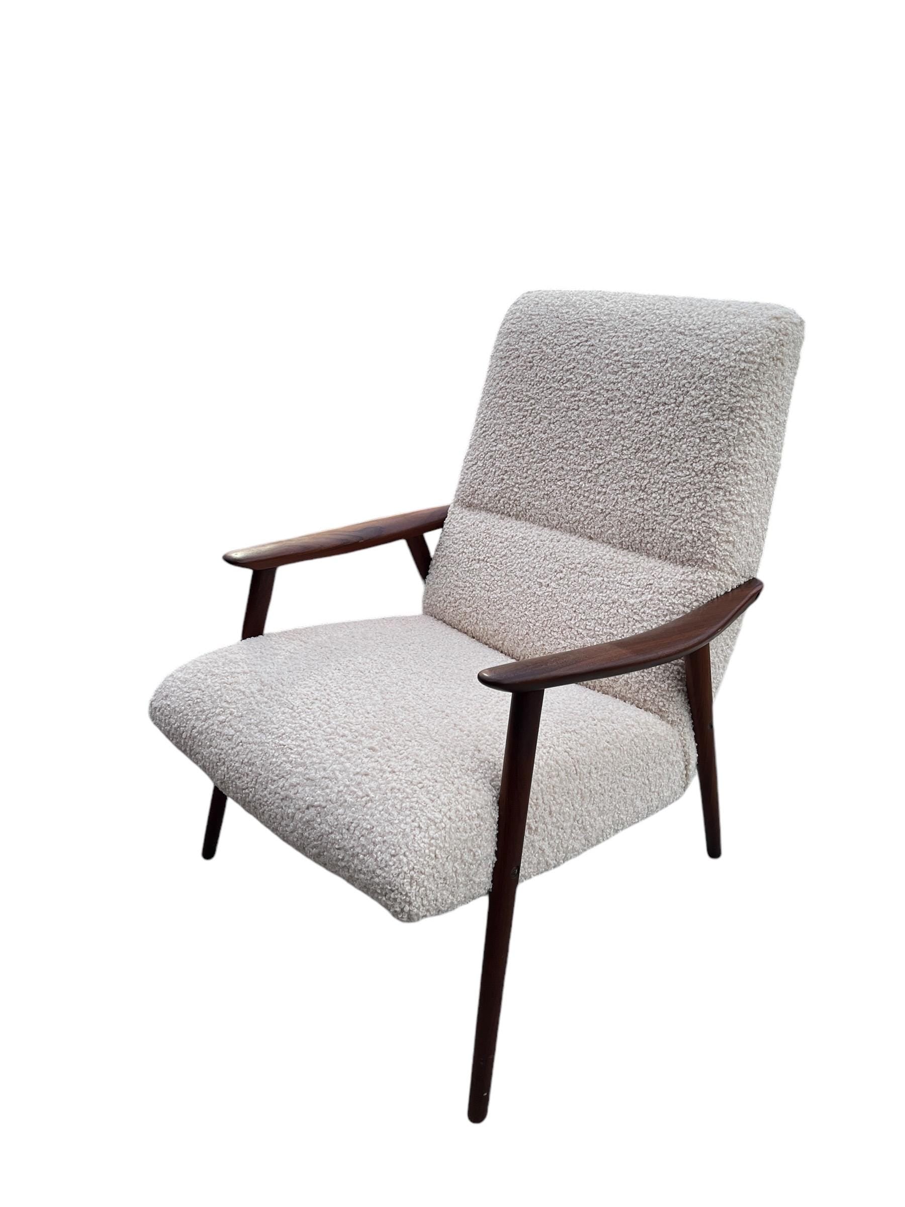 Mid-Century Danish Lounge Chair, 1960's curated with ottoman