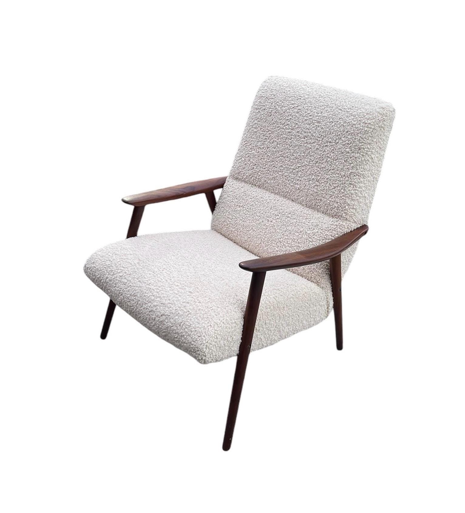 Mid-Century Danish Lounge Chair, 1960's curated with ottoman