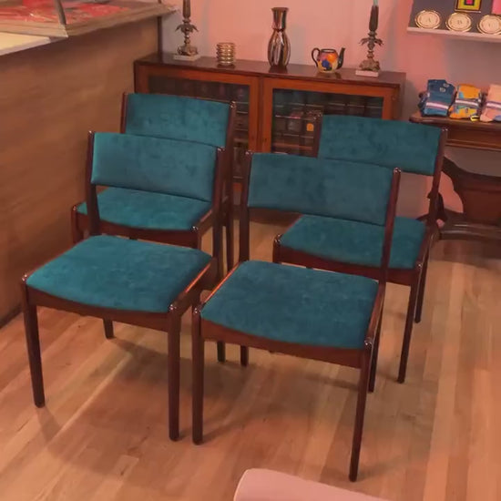 Mid Century curated rosewood dining chairs 1960s