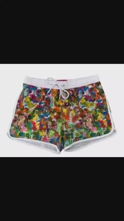 Men short swimwear with Bruce Mishell Art Work