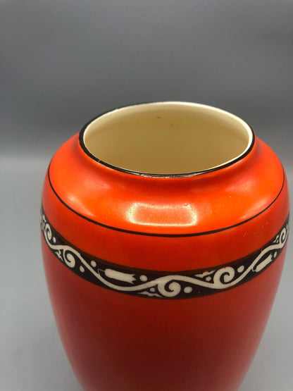 Mid-Century ceramic orange vase