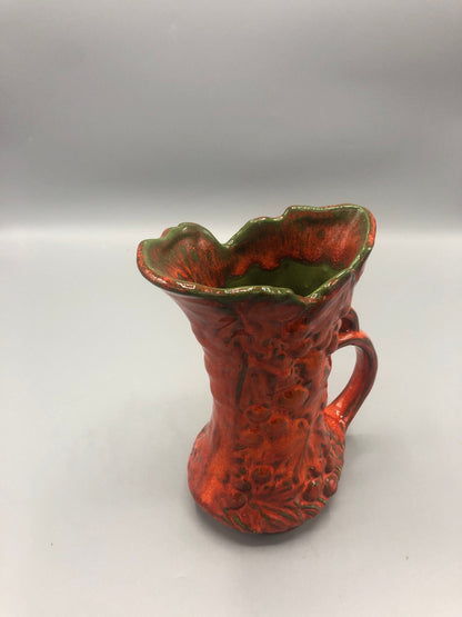 Mid-Century ceramic Danish orange vase
